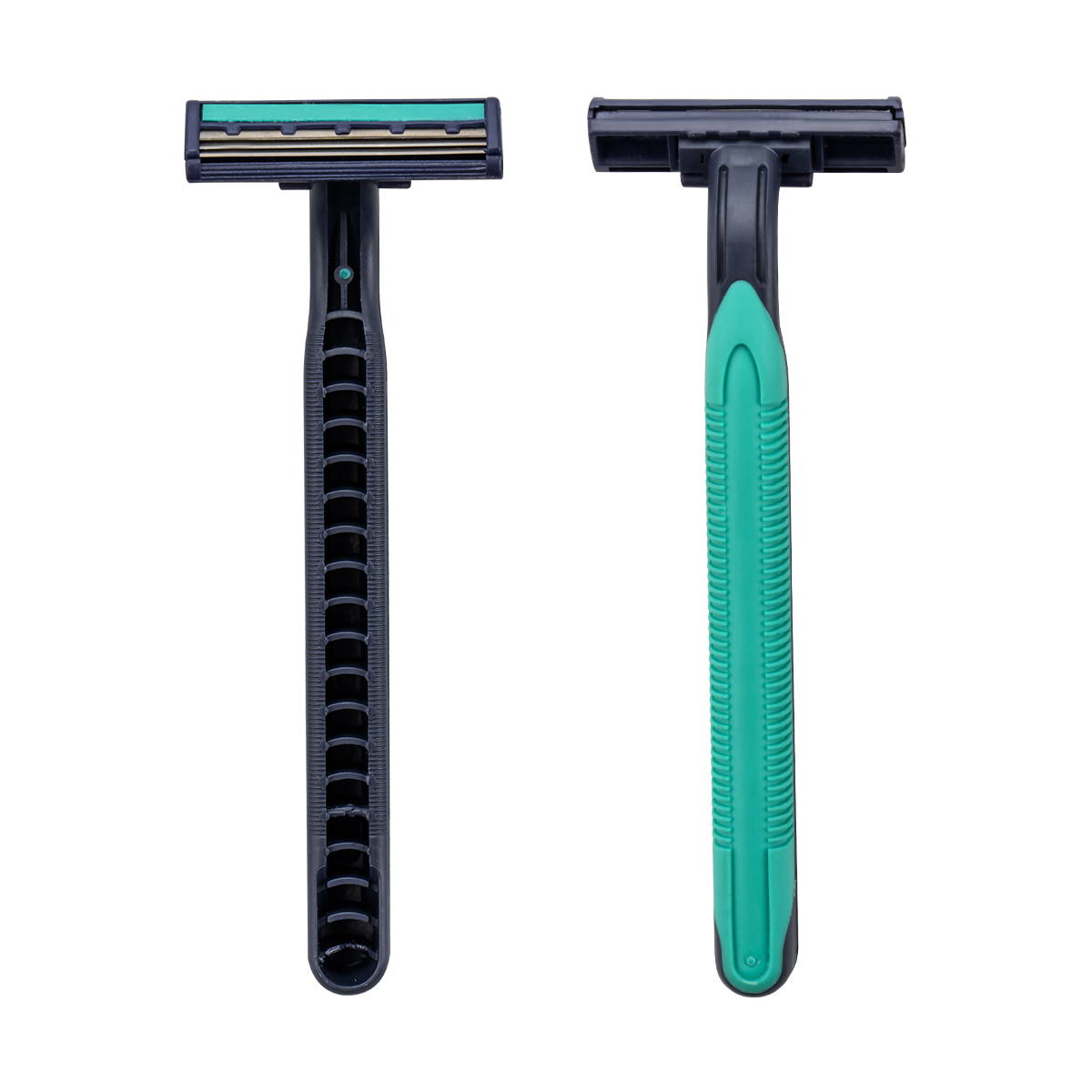 CX-T24 Triple Blades Men Mensable Razor مع حلاقة حلاقة من البلاستيك والمطاط
